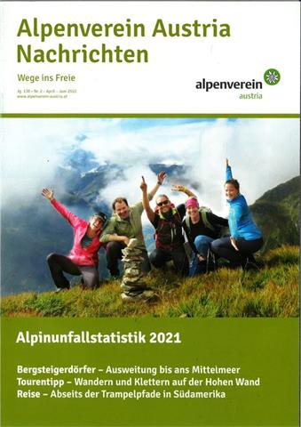 Titelblatt Alpenverein Austria Nachrichten
